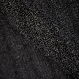 Ribbed Cashmere Cardigan in Black | James Perse Los Angeles