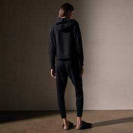Recycled Cashmere Track Jacket  in Black | James Perse Los Angeles