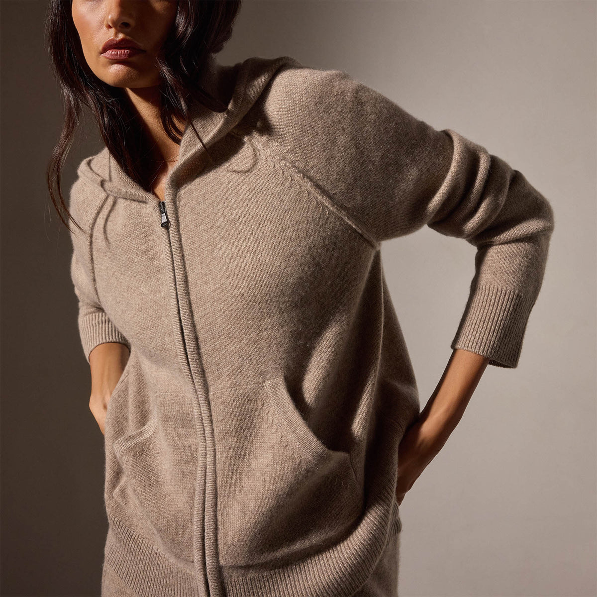 Women's Cashmere Track Suit Gift Set in Coyote | James Perse Los Angeles