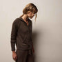 Recycled Cashmere Track Jacket in Porcupine | James Perse Los Angeles