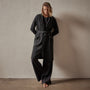 Recycled Cashmere Hooded Robe in Coal | James Perse Los Angeles