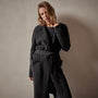 Recycled Cashmere Hooded Robe in Coal | James Perse Los Angeles