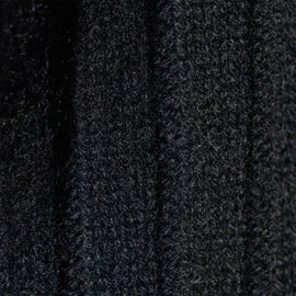 Cashmere Wide Ribbed Hoodie in Black | James Perse Los Angeles