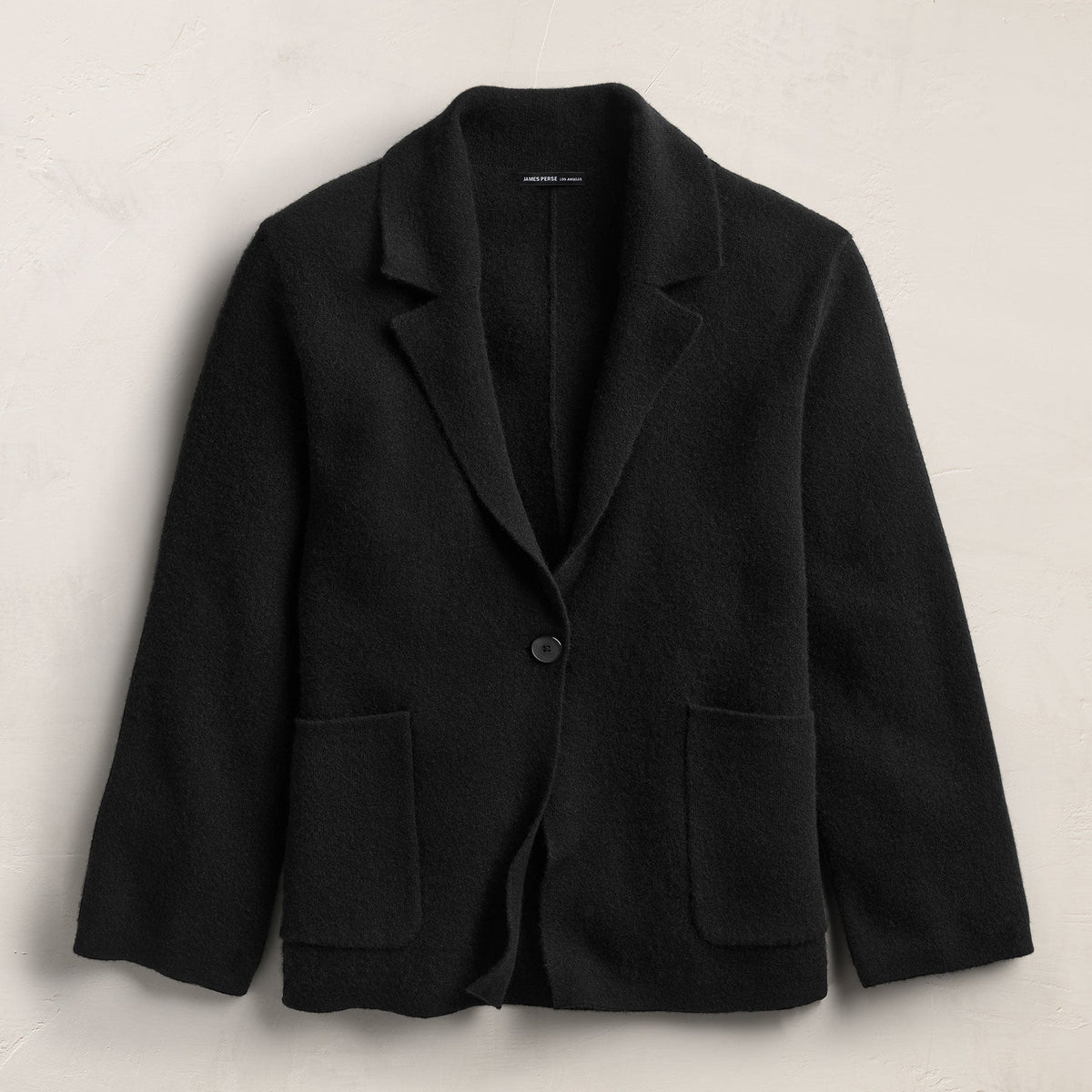 Cashmere Knit Blazer In Black | James Perse Los Angeles