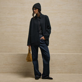 Cashmere Knit Blazer In Black | James Perse Los Angeles