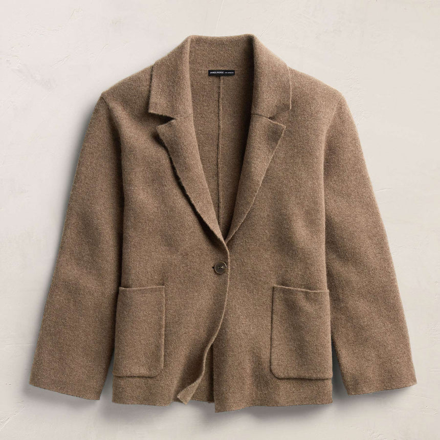 Cashmere Knit Blazer in Fox | James Perse Los Angeles