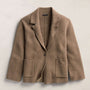 Cashmere Knit Blazer in Fox | James Perse Los Angeles