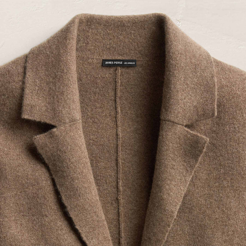 Cashmere Knit Blazer in Fox | James Perse Los Angeles