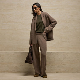 Cashmere Knit Blazer in Fox | James Perse Los Angeles