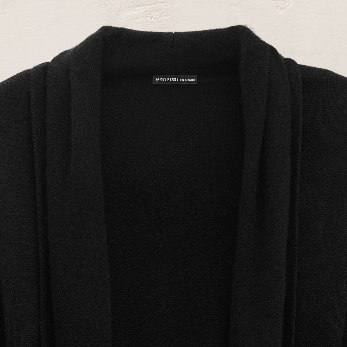 Long Cashmere Cardigan in Black | James Perse Los Angeles