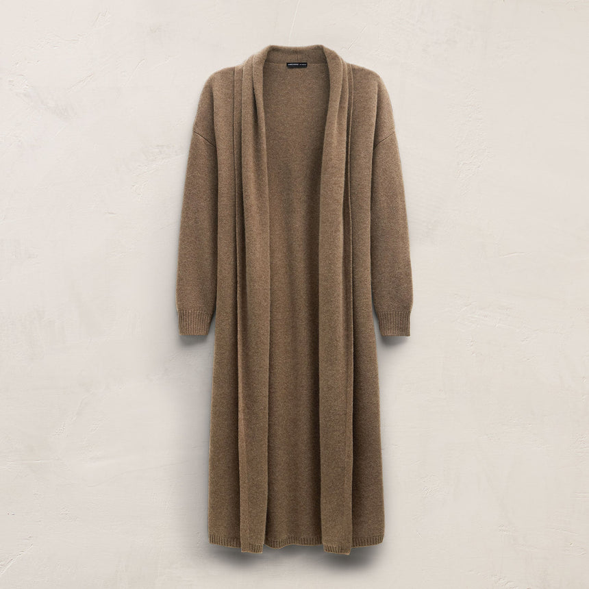 Long Cashmere Cardigan in Fox | James Perse Los Angeles