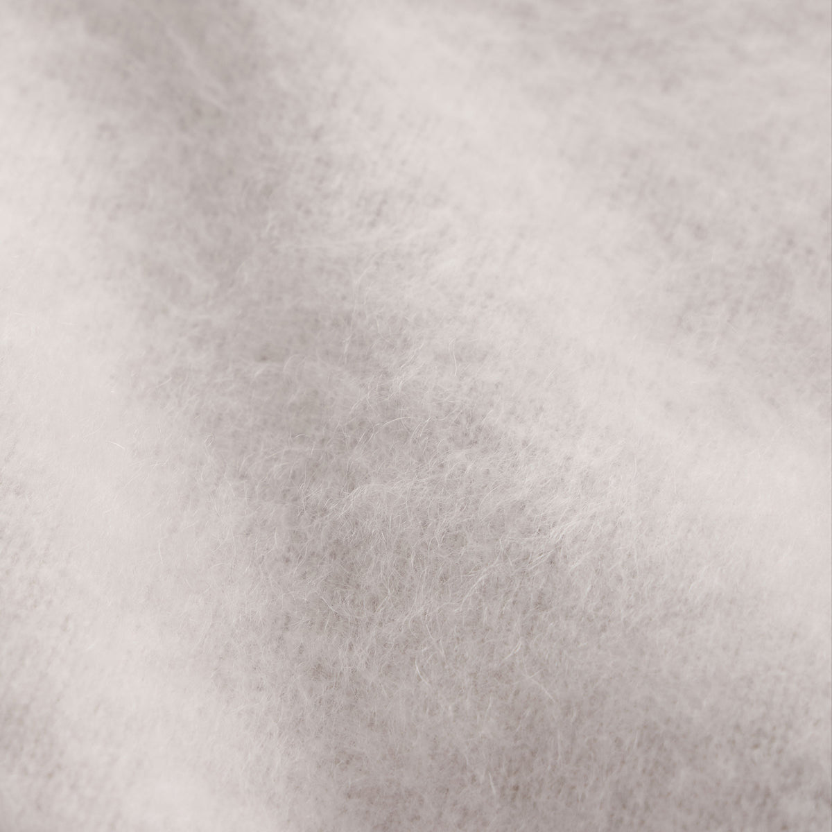 Fuzzy Cashmere Crew Neck in Pearl | James Perse Los Angeles