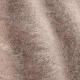 Fuzzy Cashmere Crew Neck in Soft Beige | James Perse Los Angeles FLAT