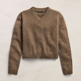 V Neck Cashmere Sweater - Fox