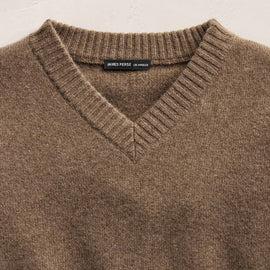 V Neck Cashmere Sweater - Fox