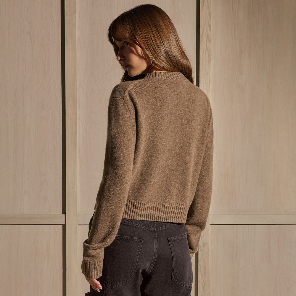 V Neck Cashmere Sweater - Fox