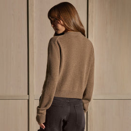 V Neck Cashmere Sweater - Fox