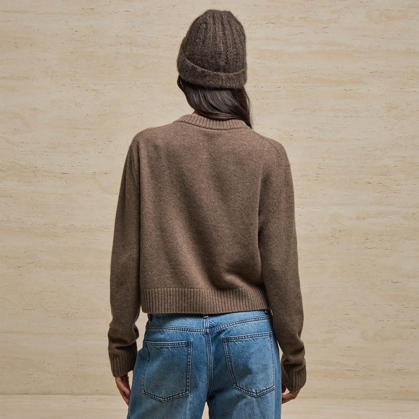 V Neck Cashmere Sweater in Fox | James Perse Los Angeles