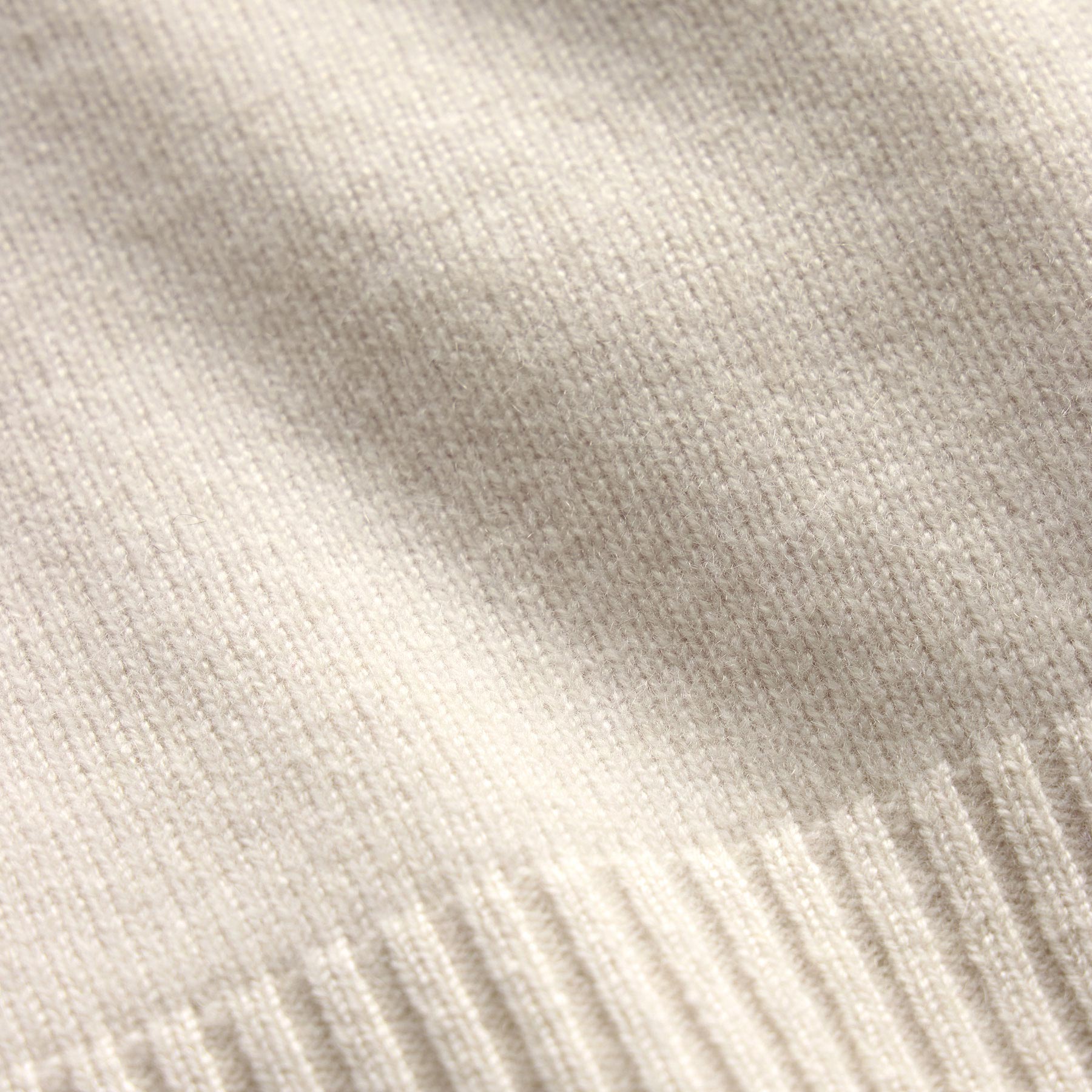 V Neck Cashmere Sweater - Ivory