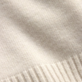 V Neck Cashmere Sweater - Ivory