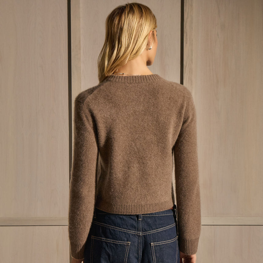 Boxy Cashmere Cardigan - Fox | James Perse Los Angeles