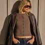 Boxy Cashmere Cardigan - Fox | James Perse Los Angeles