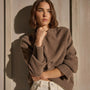 Cashmere Crew Neck Sweater in Fox | James Perse Los Angeles