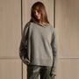 Cashmere Crew Neck Sweater - Heather Grey | James Perse Los Angeles