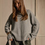 Cashmere Crew Neck Sweater - Heather Grey | James Perse Los Angeles