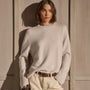 Cashmere Crew Neck Sweater in Ivory | James Perse Los Angeles