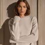 Cashmere Crew Neck Sweater in Ivory | James Perse Los Angeles