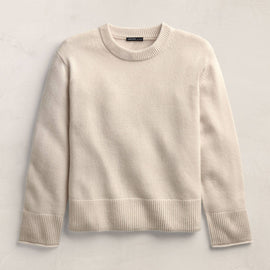 Cashmere Crew Neck Sweater - Ivory