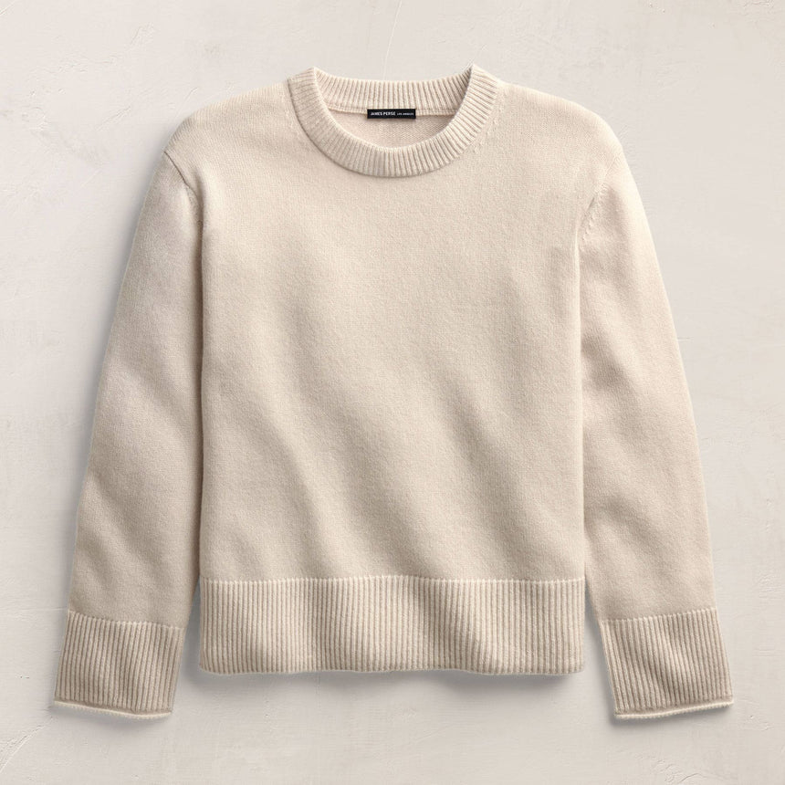 Cashmere Crew Neck Sweater - Ivory