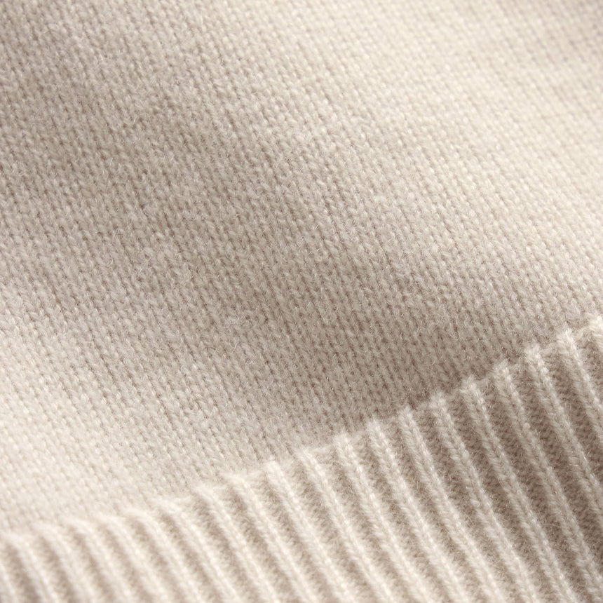 Cashmere Crew Neck Sweater - Ivory