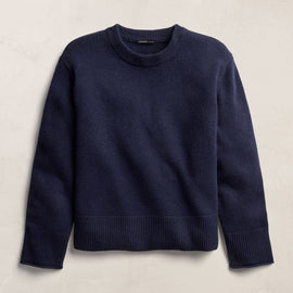 Cashmere Crew Neck Sweater - Navy