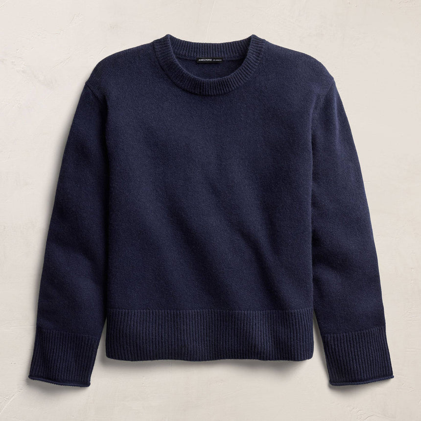 Cashmere Crew Neck Sweater - Navy