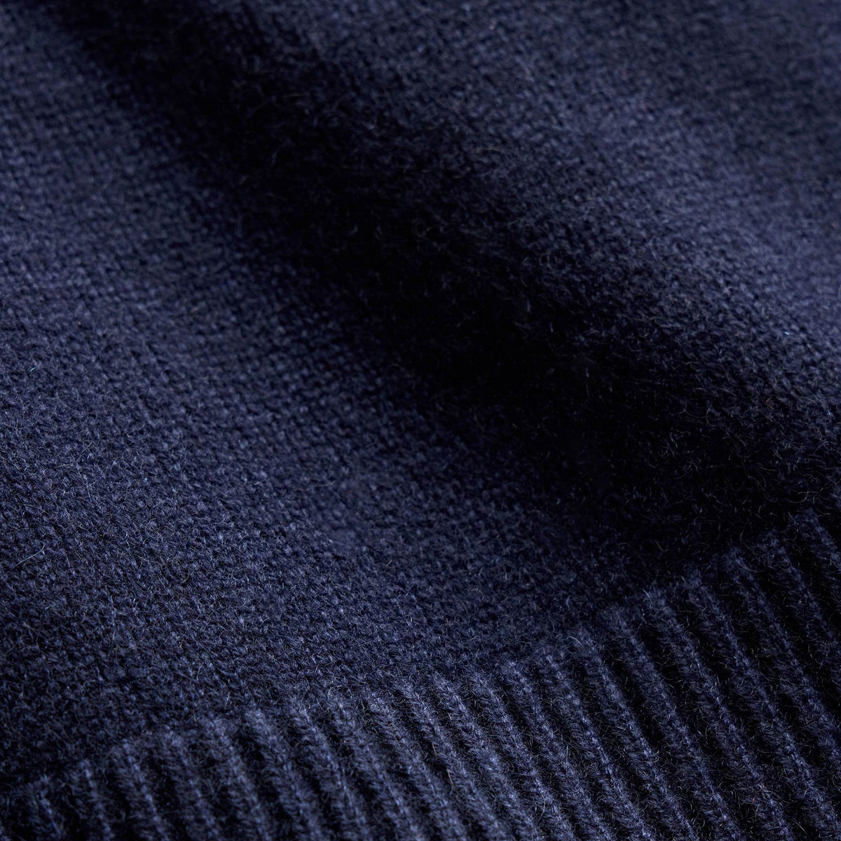 Cashmere Crew Neck Sweater - Navy
