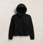 Recycled Cashmere Zip Up Hoodie in Black | James Perse Los Angeles