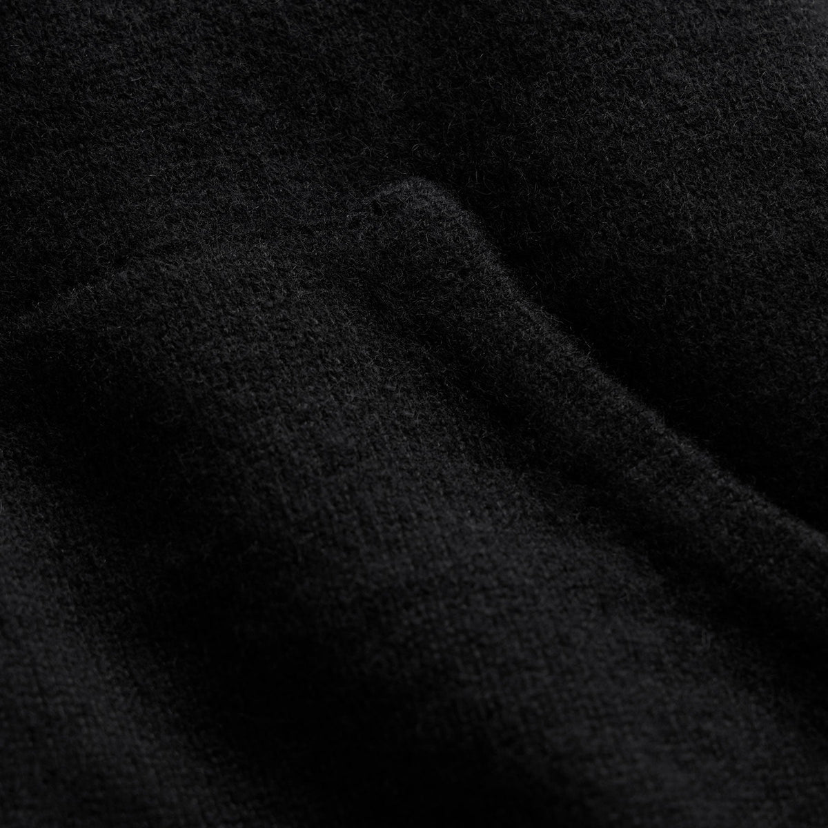 Recycled Cashmere Zip Up Hoodie in Black | James Perse Los Angeles
