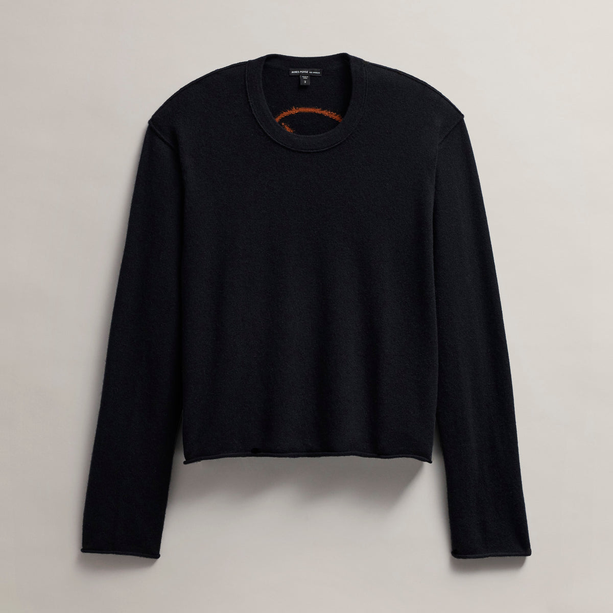 Women's Grateful Dead Crew Neck Sweater in Black/Burnt Orange | James Perse Los Angeles