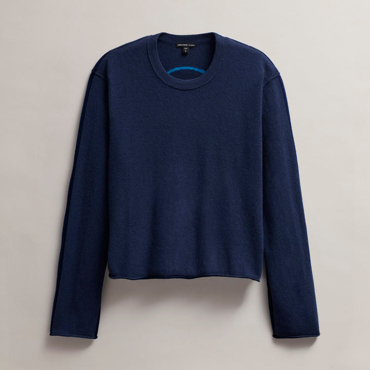 Women's Grateful Dead Crew Neck Sweater in Prussian/ Teal | James Perse Los Angeles