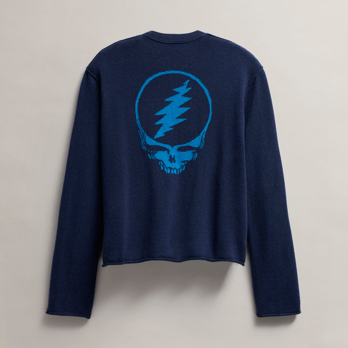 Women's Grateful Dead Crew Neck Sweater in Prussian/ Teal | James Perse Los Angeles