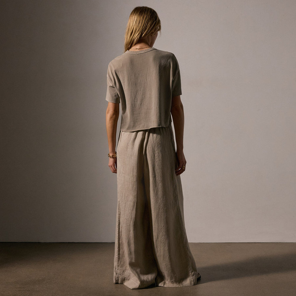 Brushed Jersey Pocket Tee in Overcast Pigment | James Perse Los Angeles