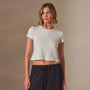 Short Sleeve Sport Tee in White | James Perse Los Angeles