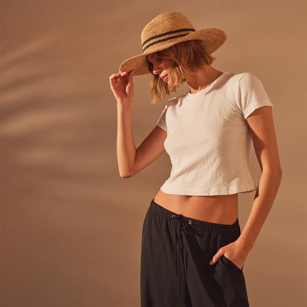 Short Sleeve Sport Tee in White | James Perse Los Angeles