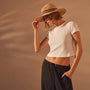 Short Sleeve Sport Tee in White | James Perse Los Angeles