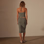 Recycled Brushed Jersey Skirt in Palm Pigment | James Perse Los Angeles