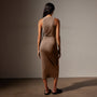 Ruched Cut Away Tank Dress in Cargo Pigment | James Perse Los Angeles