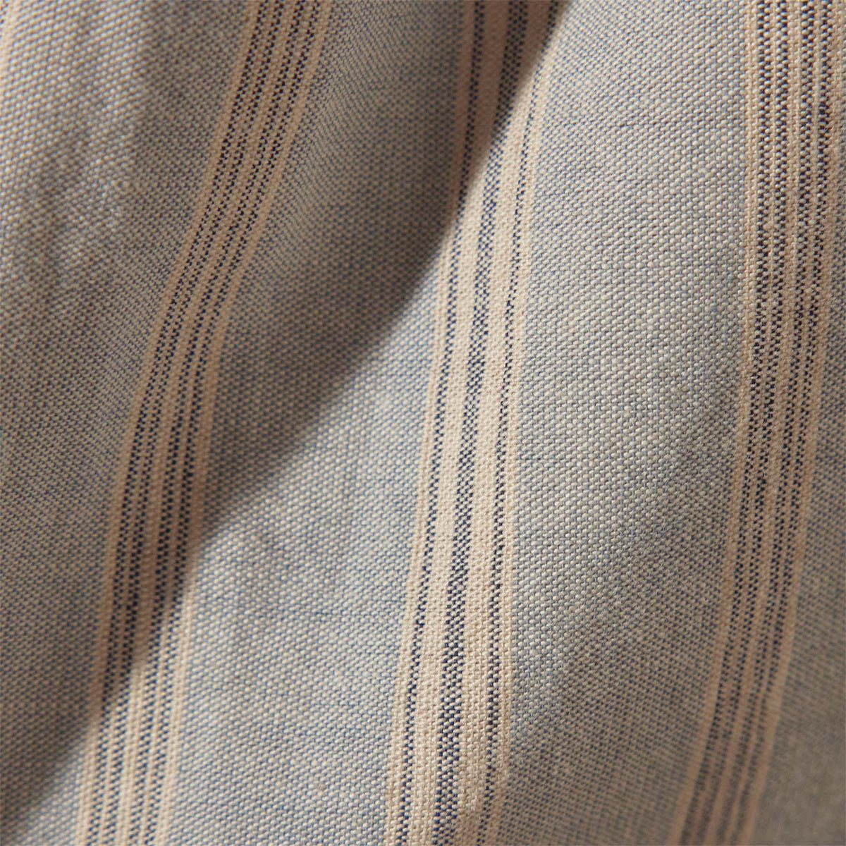 Relaxed Striped Baja Shirt in Light Blue Stripe | James Perse Los Angeles