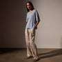 Recycled Cotton Jersey Crew in Bluestone | James Perse Los Angeles